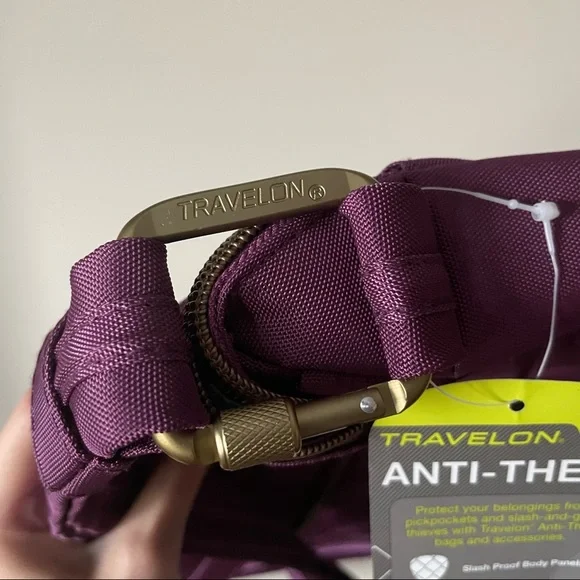 Travelon Purple Anti-Theft Bag and Wallet Set - Picture 10 of 10